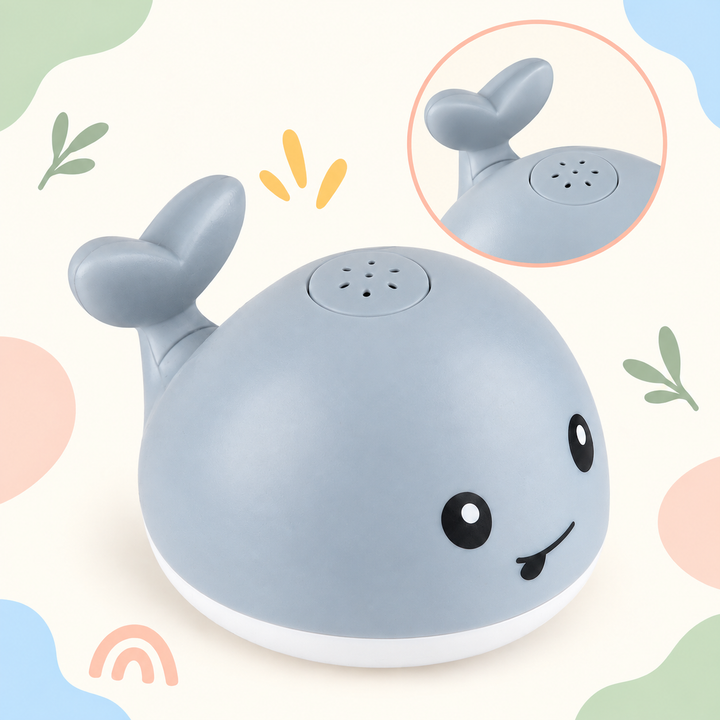 Electric Spraying Whale Bath Toy with Lights