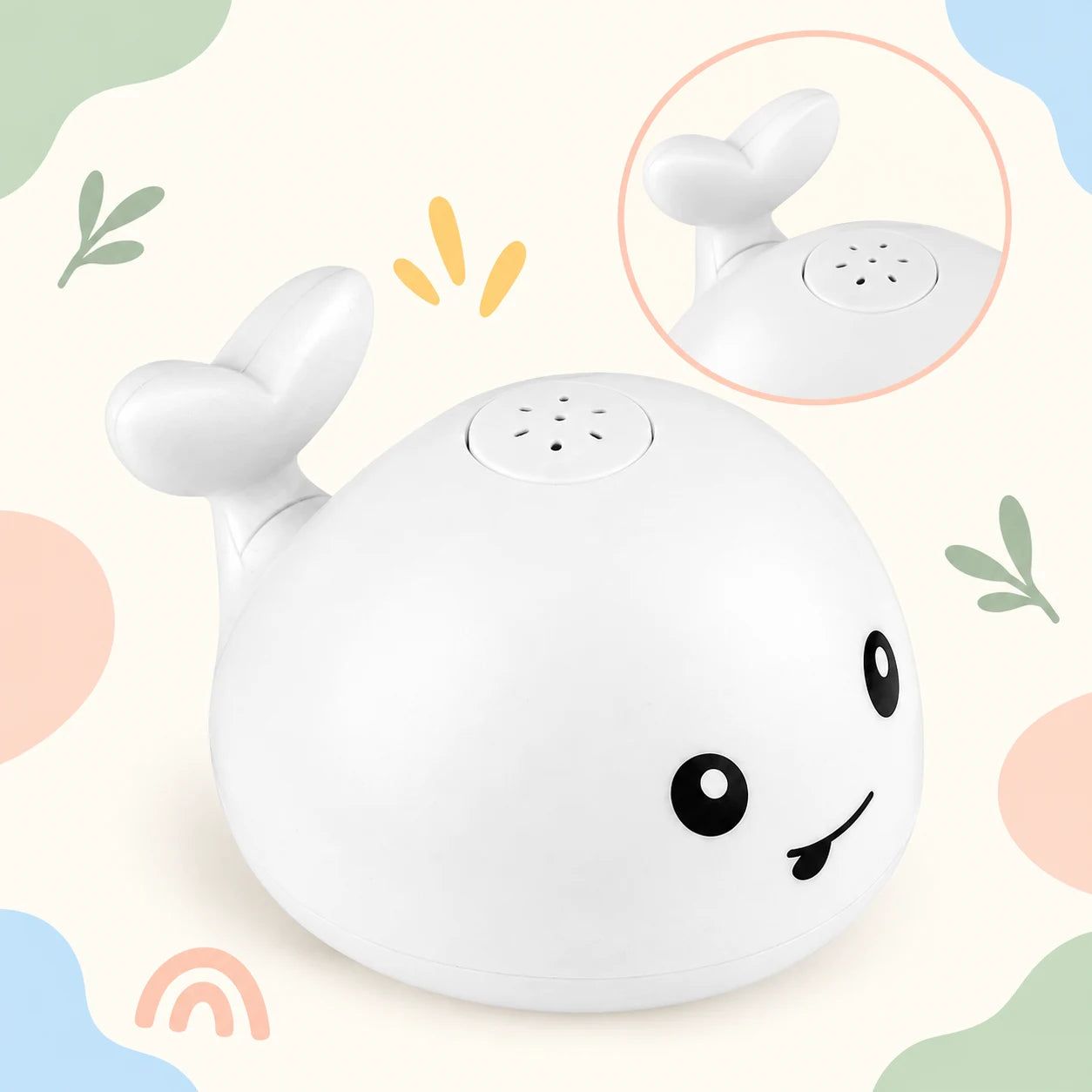 Electric Spraying Whale Bath Toy with Lights